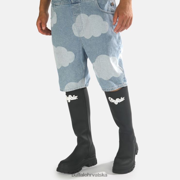 crno Buffalo aspha rain hi gumena čizma vegan |čizme TDD6T726